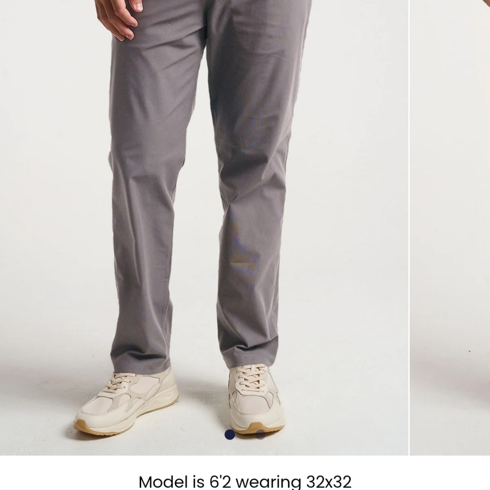 Birddogs Men's Slate Chinos Light Gray 36×30